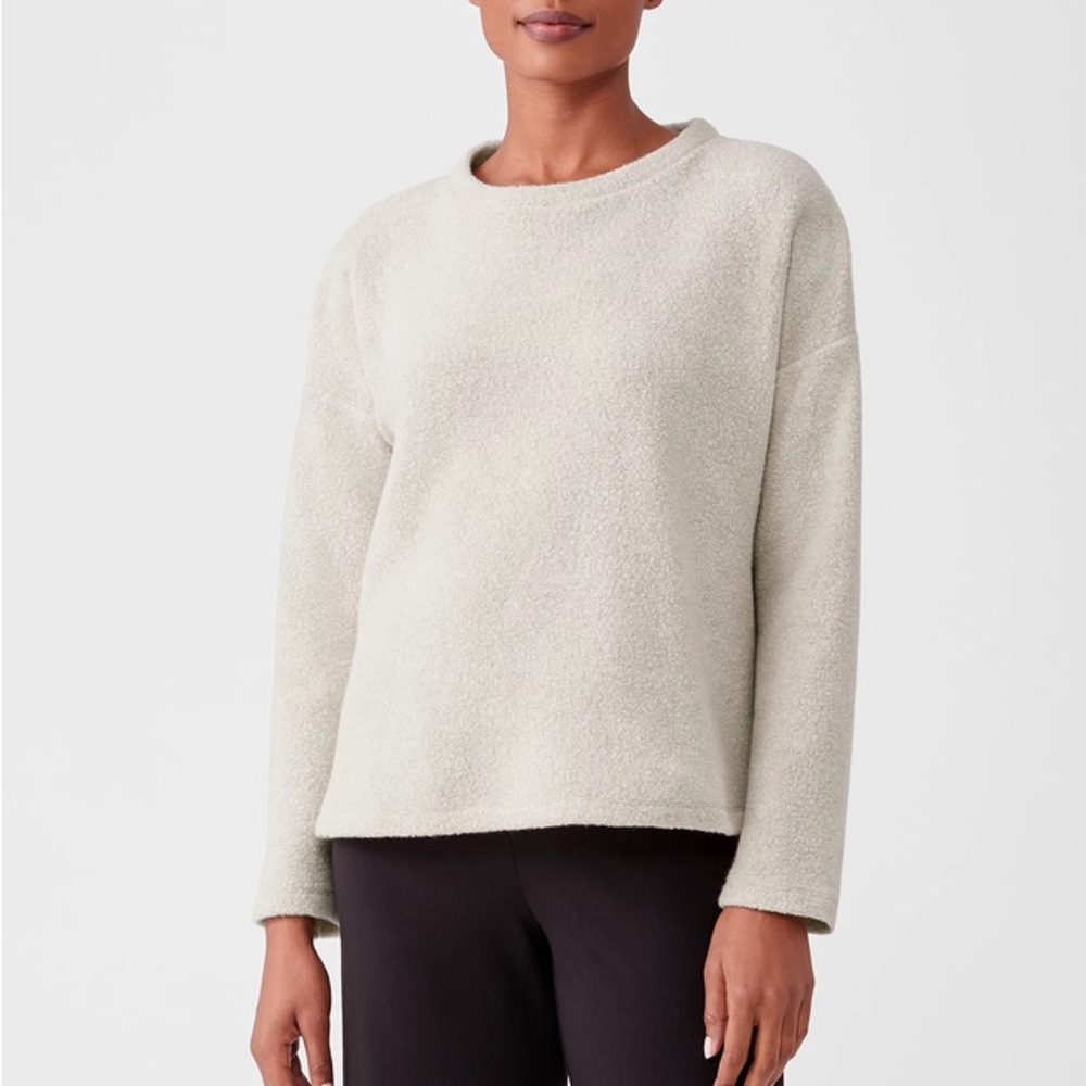 Eileen Fisher Boucle Wool Sweater